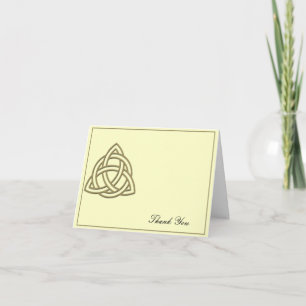 Harvest Gold Celtic Knot Thank You Card