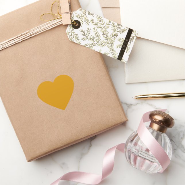 Harvest Gold Heart Sticker (Gifting)