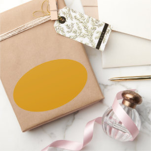 Harvest Gold Oval Sticker