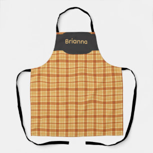Harvest Gold Plaid Apron