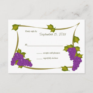 Harvest Grapes Response Card