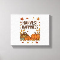 Harvest Happiness – Autumn Pumpkin & Fall Leaves D