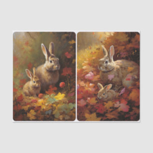 Harvest Hares Tissue Paper