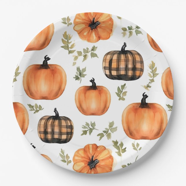 Harvest Harmony Paper Plate (Front)