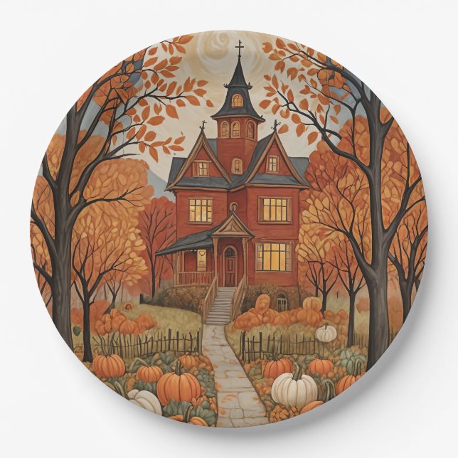 Harvest Haunt Paper Plate (Front)