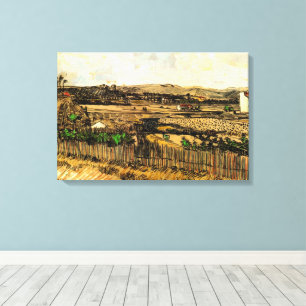 Harvest in Provence Montmajour by Vincent van Gogh Canvas Print