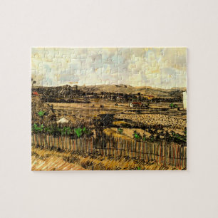Harvest in Provence Montmajour by Vincent van Gogh Jigsaw Puzzle