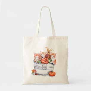 Harvest Kittens Tote Bag