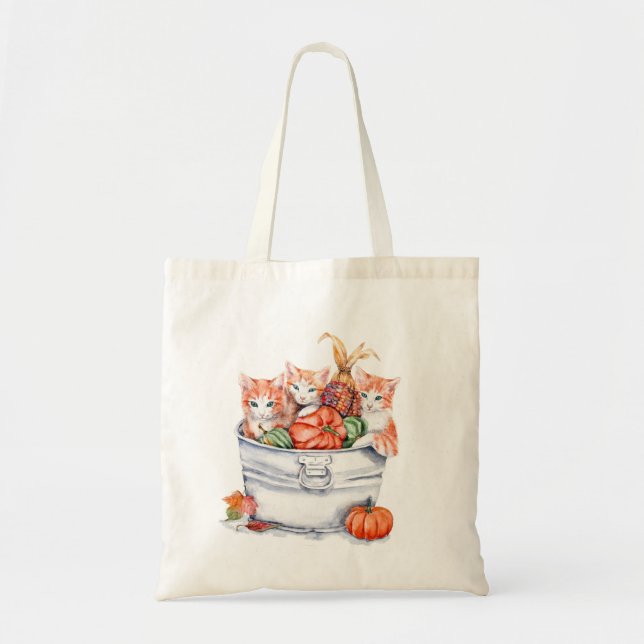Harvest Kittens Tote Bag (Front)