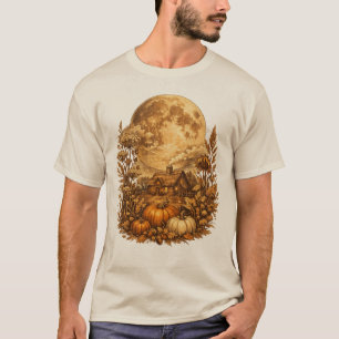 Harvest Moon Cottagecore Vintage Halloween T-Shirt