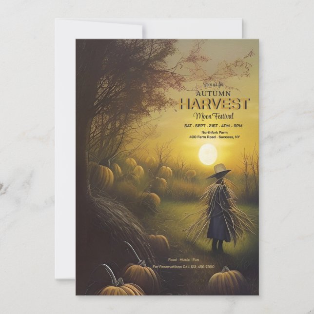 Harvest Moon Festival Invitation (Front)