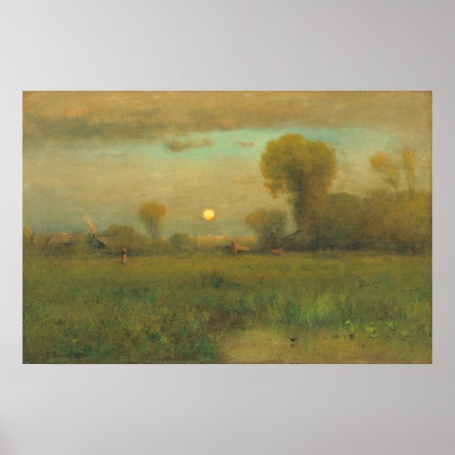 Harvest Moon - George Inness Fine Art Poster (Front)