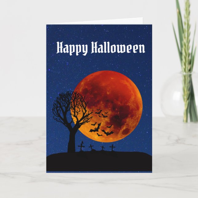 Harvest Moon Halloween Card (Front)