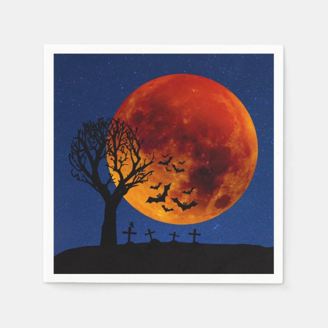 Harvest Moon Halloween Napkin (Front)