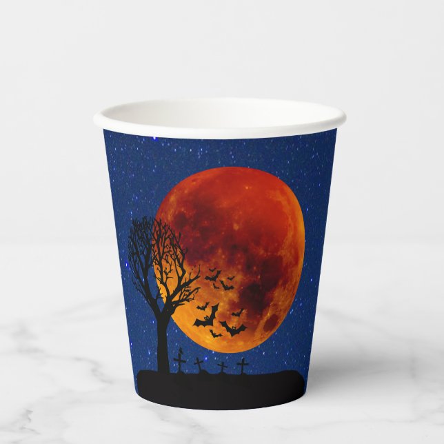 Harvest Moon Halloween Paper Cups (Front)