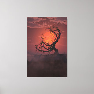 Harvest Moon (Portrait) Canvas Print