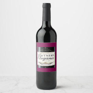"Harvest of Grace - Wine Bottle Design" Label