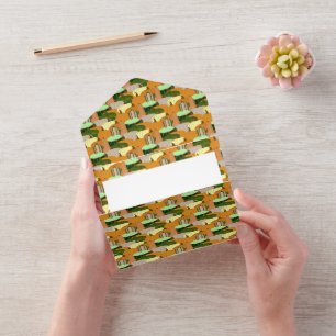 Harvest Pattern Autumn Squash All In One Invitation