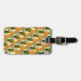 Harvest Pattern Autumn Squash Luggage Tag