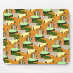 Harvest Pattern Autumn Squash Mouse Mat
