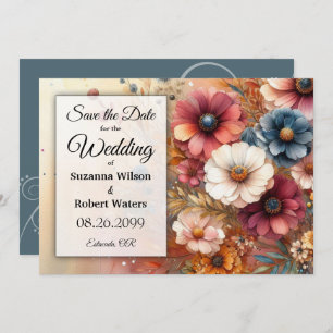 Harvest Petals and Painted Skies Invitation