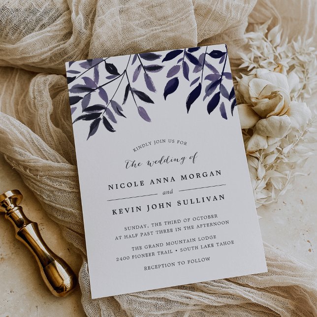 Harvest Plum Wedding Invitation (Creator Uploaded)