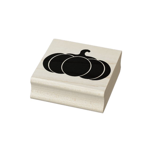 Harvest Pumpkin Silhouette Rubber Stamp (Stamp)