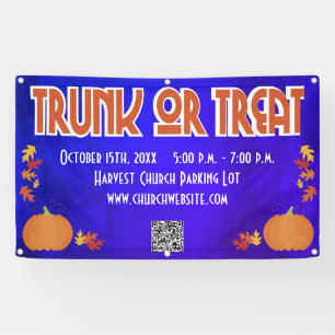 Harvest QR Code Trunk or Treat Banner