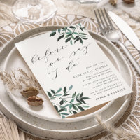 Harvest Sage Rehearsal Dinner Invitation
