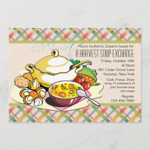 Harvest Soup Exchange Invitation