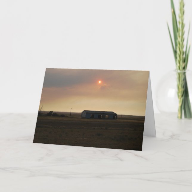 Harvest Sunset Greeting Card (Front)