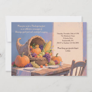 Harvest Table Invitation