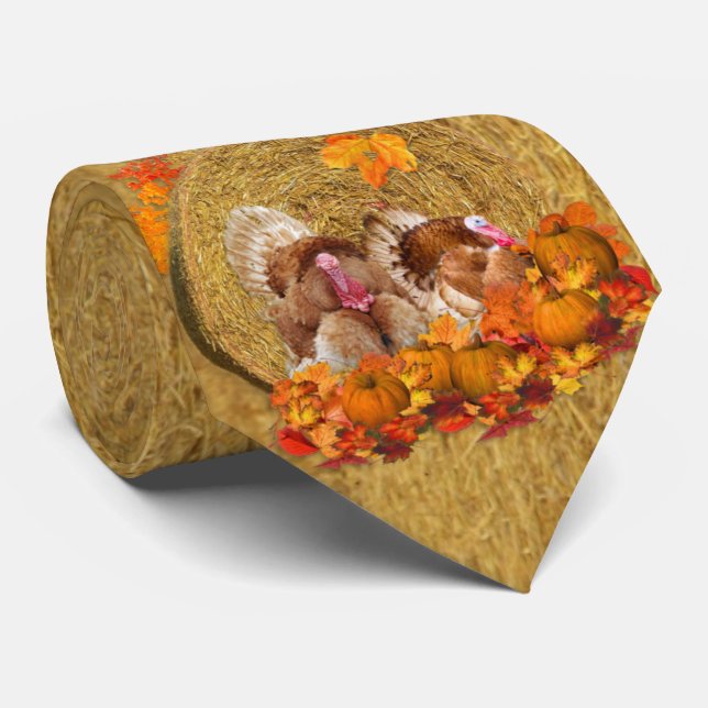 Harvest Thanksgiving Neck Tie (Rolled)