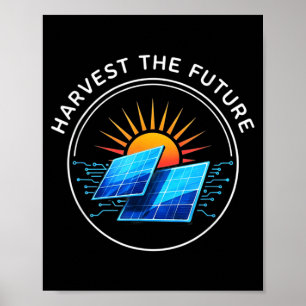 Harvest The Future Solar wer Renewable Energy Poster