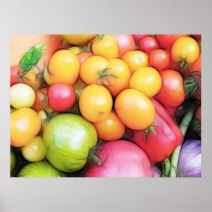 Harvest Time - Tomatoes! Poster