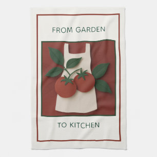 Harvest-to-Table Tomato Chef Tea Towel