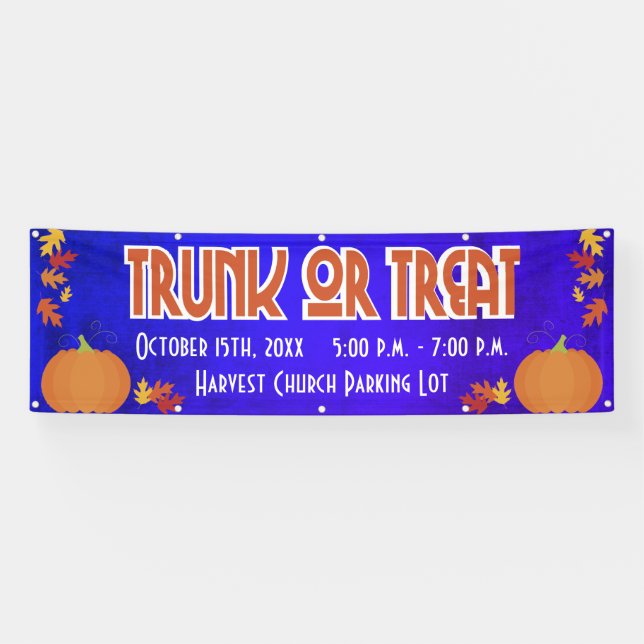 Harvest Trunk or Treat Banner (Horizontal)