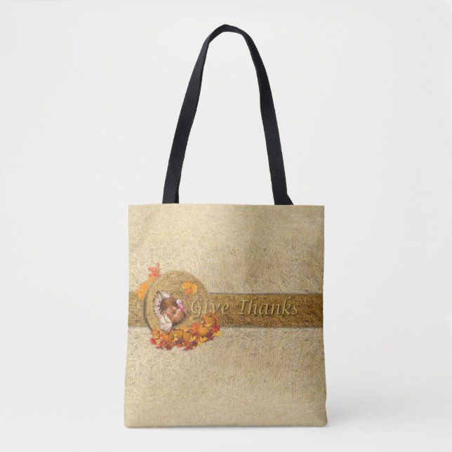 Harvest Turkey Tote Bag (Front)