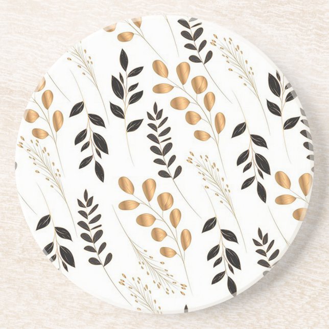 “Harvest Wheat” Ceramic Coaster (Front)