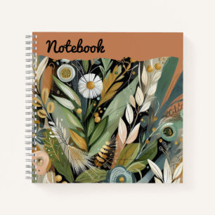 Harvest Whirl – Wild Foliage with Earthy Botanica Notebook