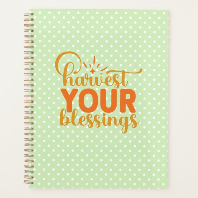 Harvest Your Blessings Planner (Front)