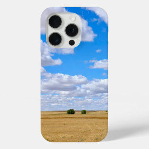 Harvested wheat fields iPhone 15 pro case