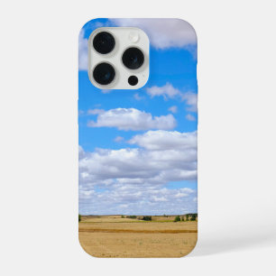Harvested wheat fields iPhone 15 pro case