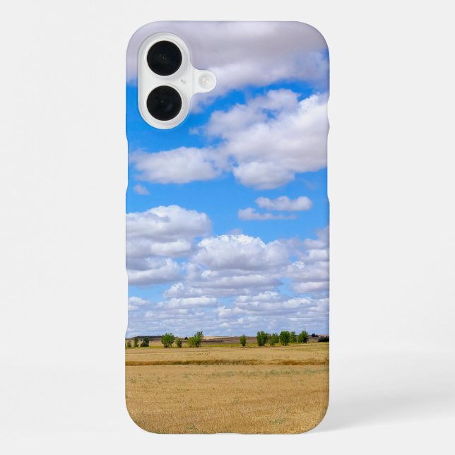 Harvested wheat fields  iPhone case (Back)