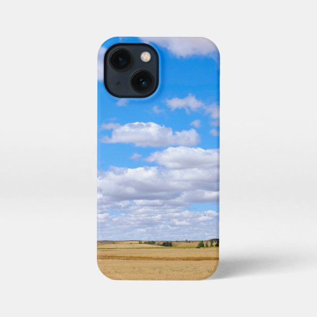 Harvested wheat fields  iPhone case (Back)