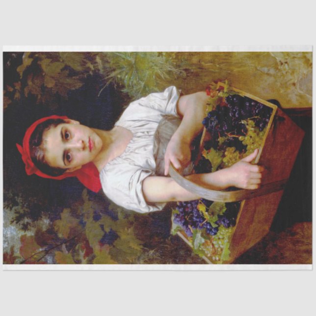Harvester, Bouguereau Tissue Paper (Front)