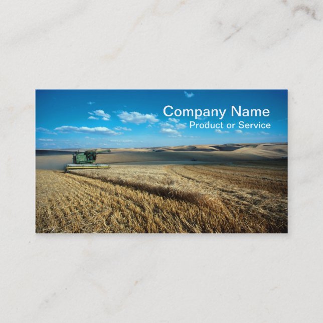 Harvester business card (Front)