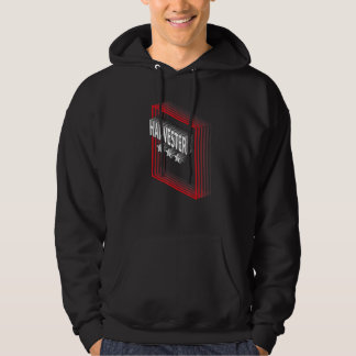 Harvester Job Title Appreciation Retro Hoodie