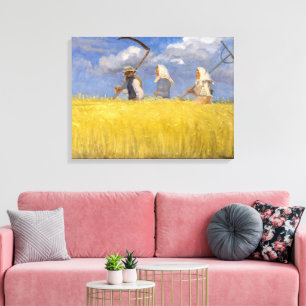 Harvesters Anna Ancher Canvas Print