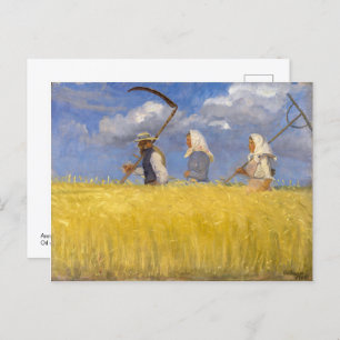 Harvesters Anna Ancher Postcard